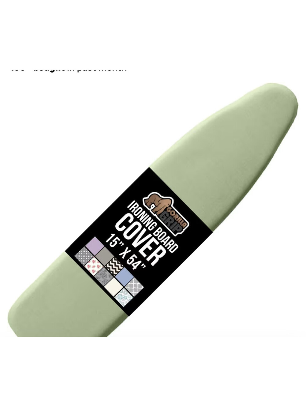 GORILLA GRIP The Original Ironing Board Cover and Pad 15" x 54" New